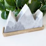 Sculpture | Triglav | Concrete and Walnut Wood - Image 3